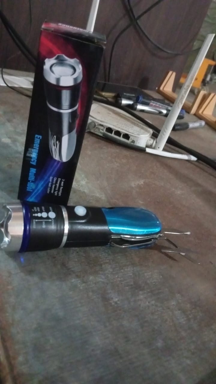 Battery Operated Multi Tool Led Flashlight, All in One Tool Light (1 Pc / Battery Not Included) Battery Operated Multi Tool Led Flashlight, All in One Tool Light (1 Pc / Battery Not Included)